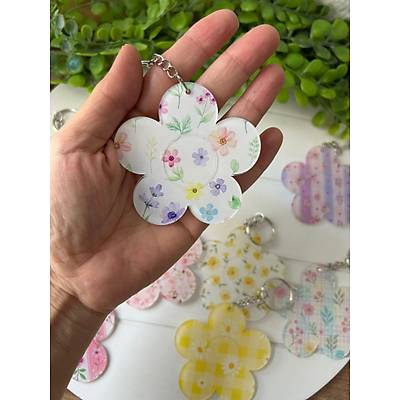 Papatya Pleksi Anahtarl�k ( Desenler Kar���k  Yollan�r )
