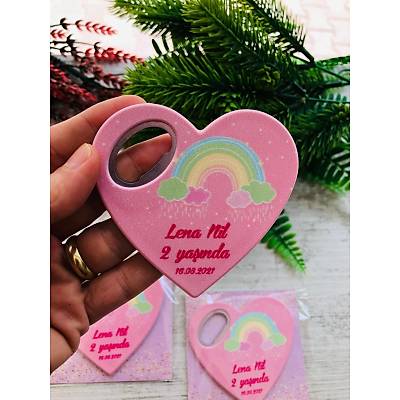 Pembe Zemin Gkkua Temal Kalp Magnet