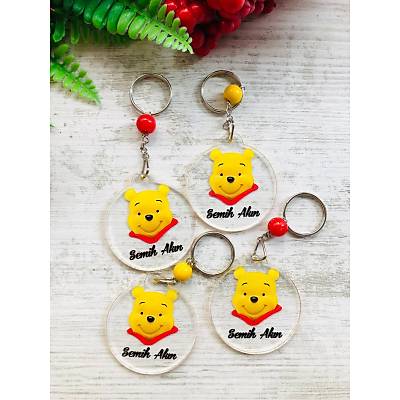 Winnie the Pooh Temal Pleksi Anahtarlk