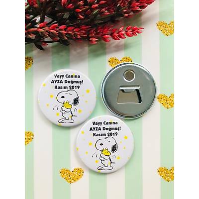 Kz ocuk Snoopy Temal Aacak Magnet