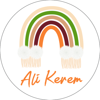 Uv Bask�l� Bo� Metal Kutu G�kku�a�� Bohem Temal�