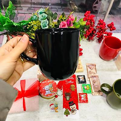 Yeni Yl Set / Ylba Set/ Hediyelik Set (Siyah Kupa Olan Hediyelik )