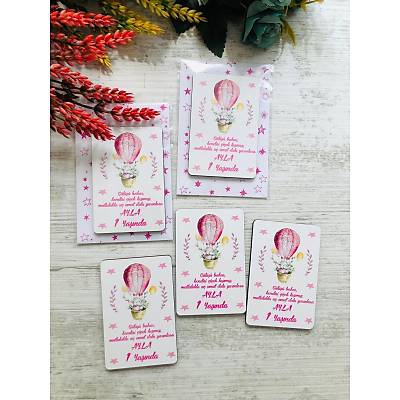 Pembe Uan Balonda Fil  3 mm Ahap Magnet