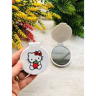HELLO K�TTY TEMALI YUVARLAK PLEKS� AYNA