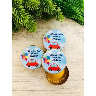 Araba Temal Mini Metal Kutu