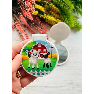 ��FTL�K TEMALI YUVARLAK PLEKS� AYNA