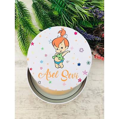 Uv Baskl Kiiye zel Baskl Bo Metal Kutu  21,5x21,5 cm (stediiniz Grsel de Hazrlanr)