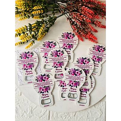 Balon A�acak Magnet  Mor �i�ek Temal�