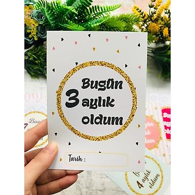 Kz ocuk Prenses Tac Temal 12'li Ay Kartlar