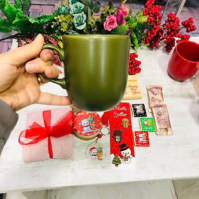Yeni Yl Set / Ylba Set/ Hediyelik Set (Siyah Kupa Olan Hediyelik )