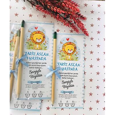 Yavru Aslan Temal� Tohumlu Kalem