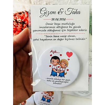 psevdi Temal Buton  Aacakl Magnet