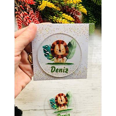 Safari Aslan Temal� Pleksi Magnet