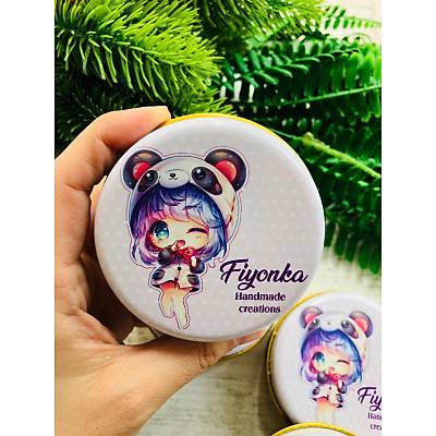 Anime �irin K�z Temal� Mini Metal Kutu