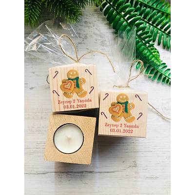 Kurabiye Adam  Temal� Ah�ap Mumluk