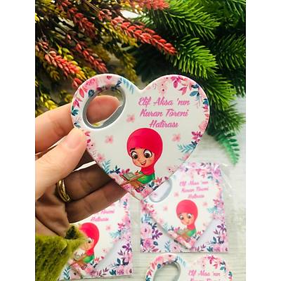 Kuran Okuyorum Temal� Kalp Magnet