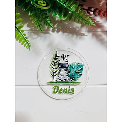 Safari Zebra Temal� Pleksi Magnet