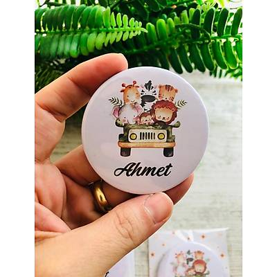 Safari Buton A�acak Magnet