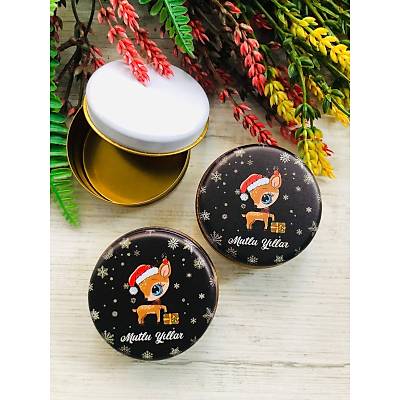 Yeni Y�l Temal�  Mini Metal Kutu