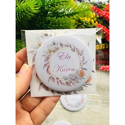 K�z �ocuk Mor Lila �i�ekli A�acakl� Magnet