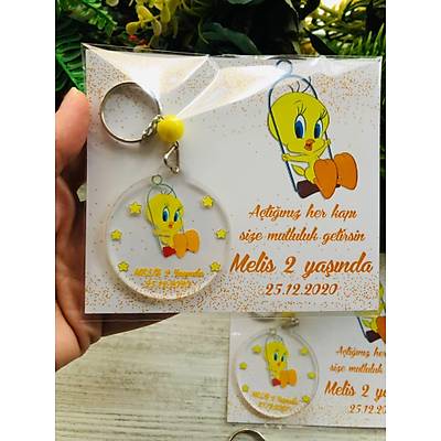 Tweety  Temal Pleksi Anahtarlk