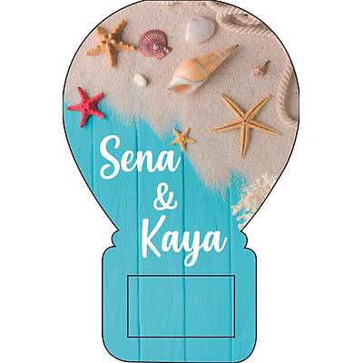 Deniz Y�ld�z� Temal� Balon Magnet