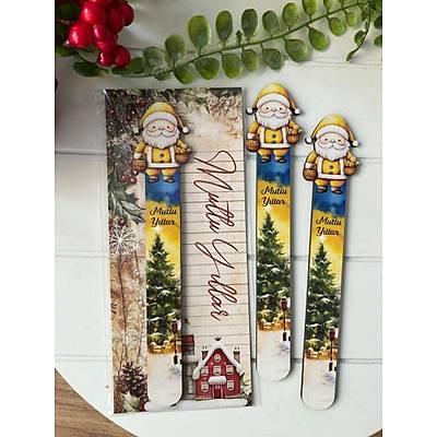 Ah�ap Kitap Ayra�lar� -Noel Yeni Y�l Temal�