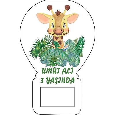 Balon A�acak Magnet  Safari Temal�