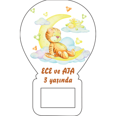 Balon A�acak Magnet Ay�c�kl� Aydede K�z Temal�