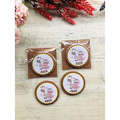 irin Bebek ve Zrafa  Metal Aacak Magnet