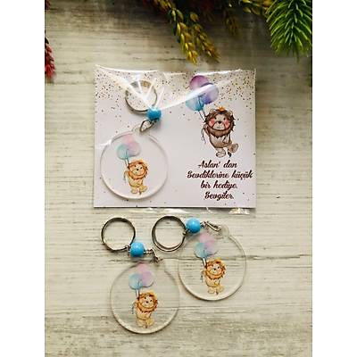 Aslan Temal� Pleksi Anahtarl�k