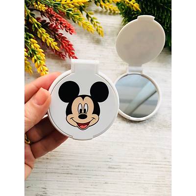 M�CKEY MOUSE TEMALI YUVARLAK PLEKS� AYNA