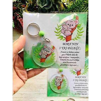 Koala Temal� Pleksi Anahtarl�k