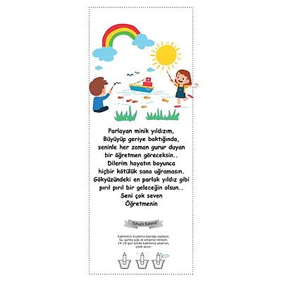 Tatil-Okul-��renci-Mezuniyet  Temal� Tohumlu Kalem