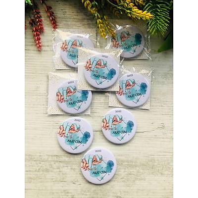 Uyuyan Bebek Buton Aacak Magnet