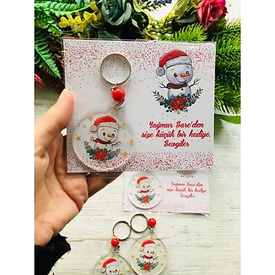 Yeni Y�l Temal� Pleksi Anahtarl�k