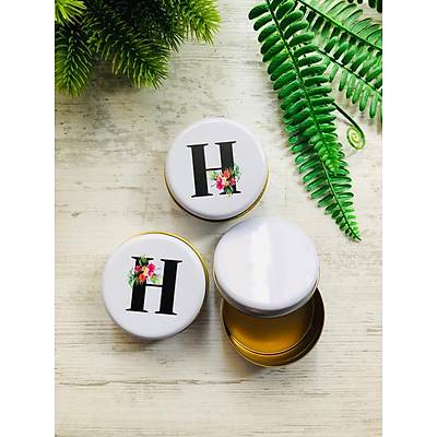 H Harfi Mini Metal Kutu
