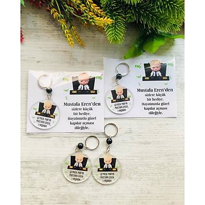 Patron Bebek Temal� Pleksi Anahtarl�k