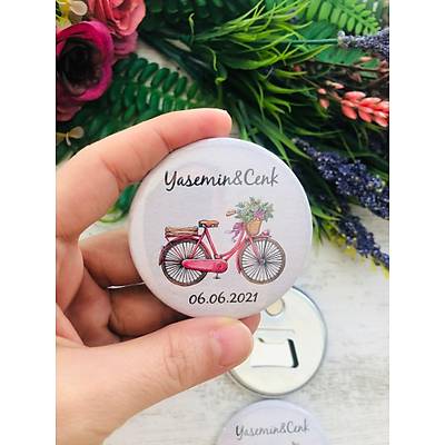 Bisiklet Temal  Metal Aacakl Magnet