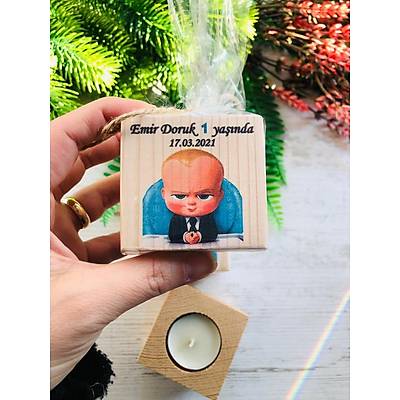 Patron Bebek Temal� Ah�ap Mumluk