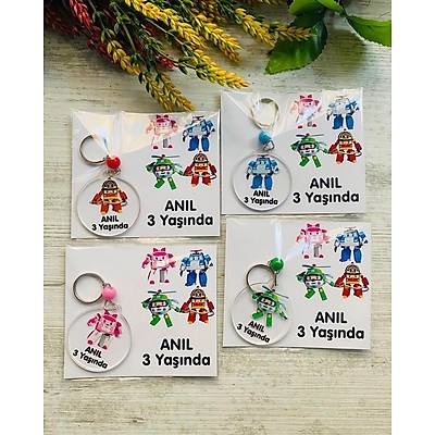 Robo Car Temal� Pleksi Anahtarl�k