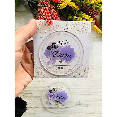 Karahindiba Mor Suluboya Temal� Pleksi Magnet