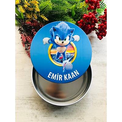 Uv Baskl Bo Metal Kutu Sonic Temal