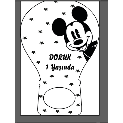 Mickey Balon Magnet Balon Aacak Magnet