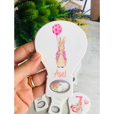 Rabbit Tav�anl� Temal� Balon A�acak Magnet