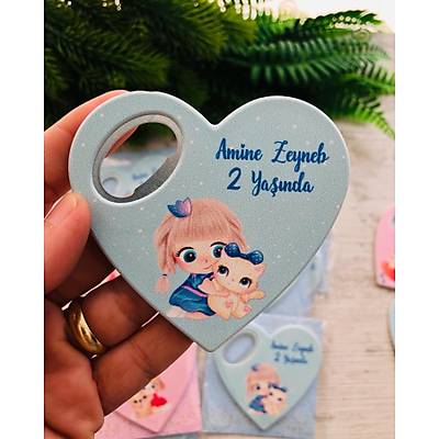 Kedili  irin Kz Temal Kalp Magnet