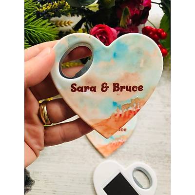 Manzara Temal� Kalp Magnet