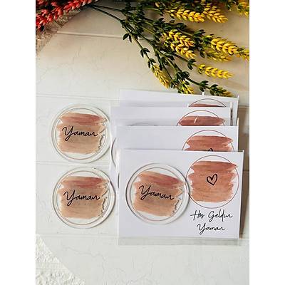 Kahverengi Suluboya Temal� Pleksi Magnet