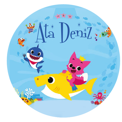 Baby Shark  Buton Aacak Magnet