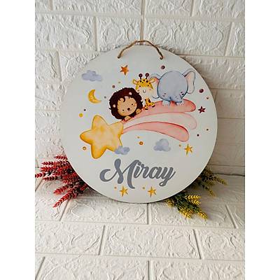 38 cm Ah�ap Kap� S�s�- Aydede ve �irin Hayvanlar